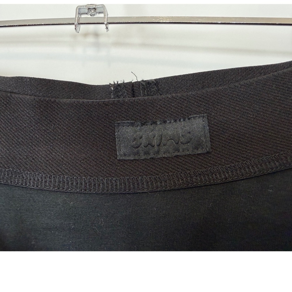 SKIMS Sweatpants Women's Medium Cotton Fleece Exposed Boxer Wide Leg Black New - Picture 8 of 12